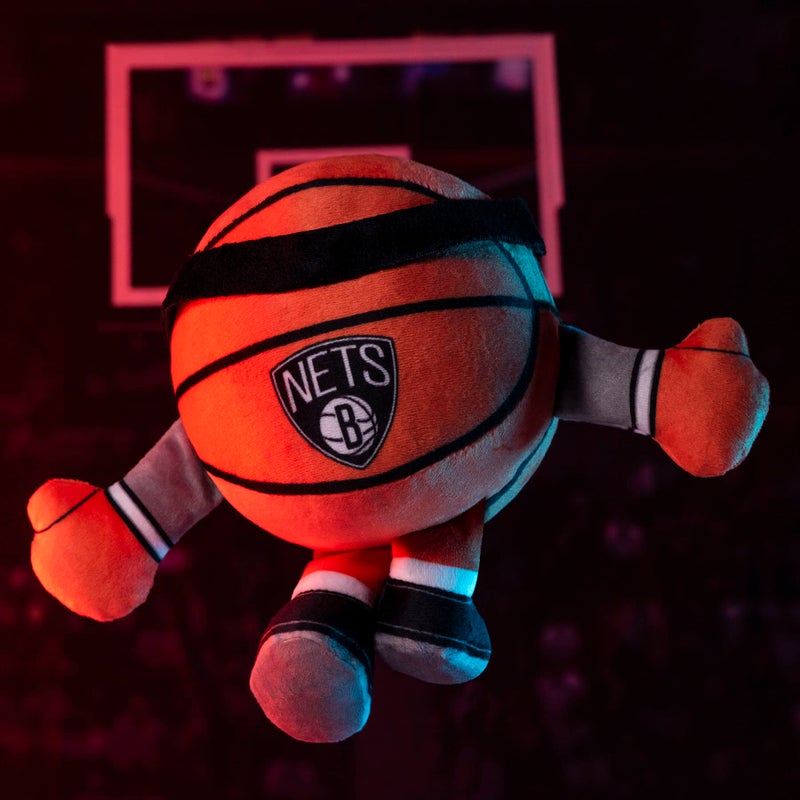 Bleacher Creatures Brooklyn Nets 8"" Kuricha Basketball Sitting Plush- Soft Chibi Inspired Plush - Image 2